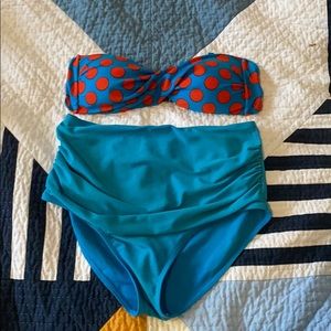 Polka dot High Waisted Bikini Set